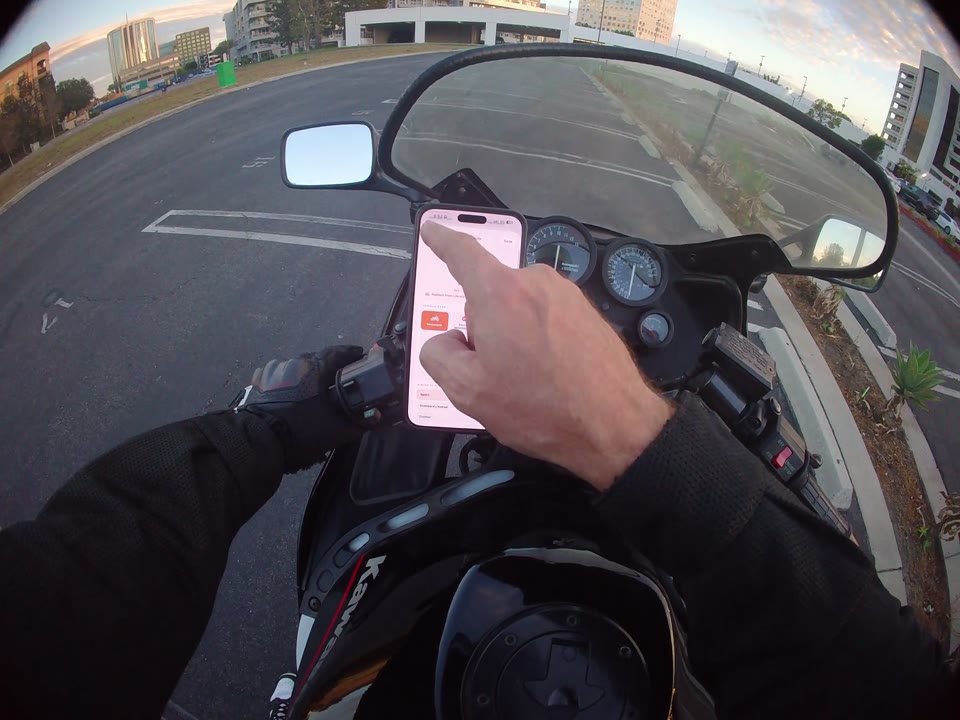 A saved motorcycle's details in the RiderShield Garage.